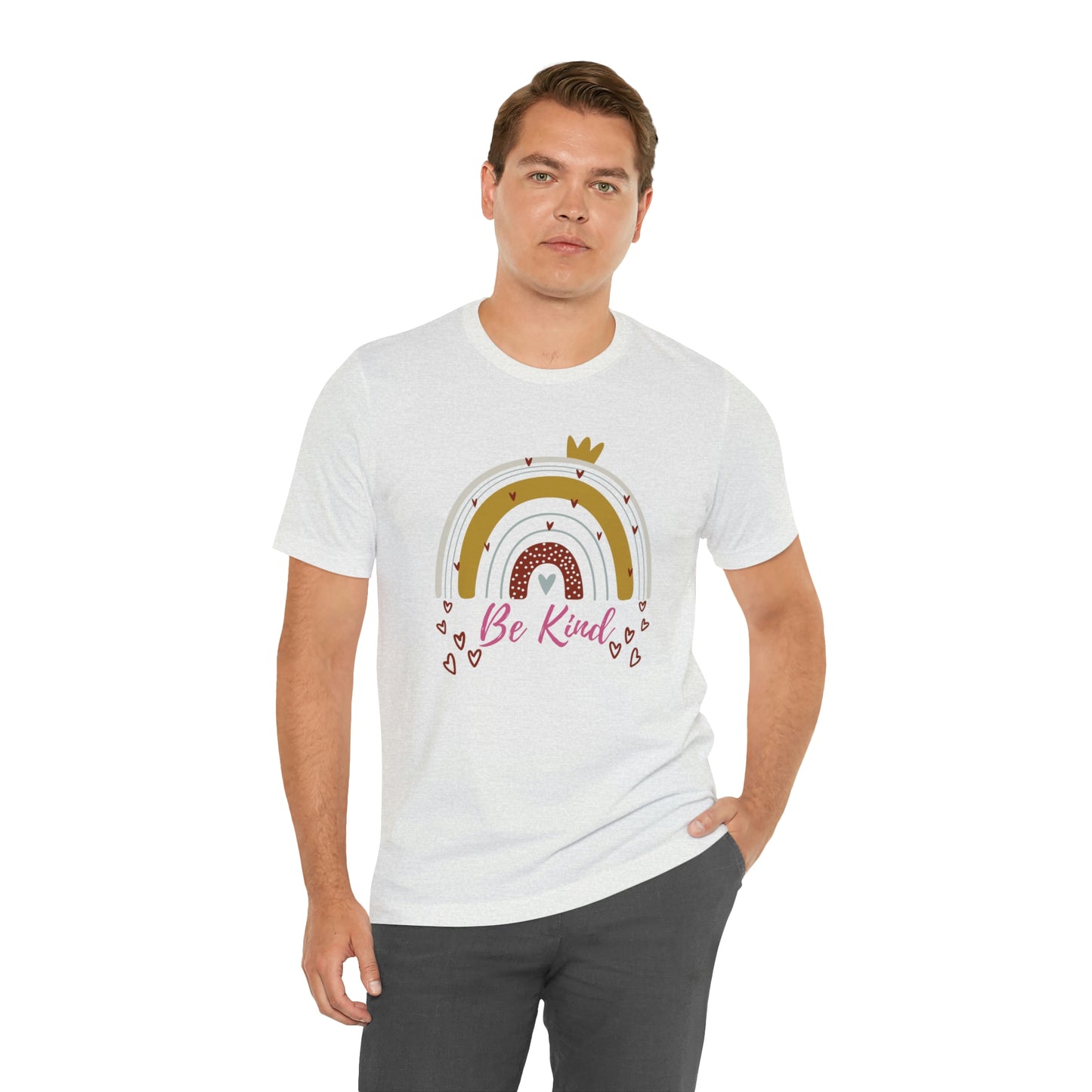 Be Kind Aesthetic Rainbow Unisex Jersey Short Sleeve Tee