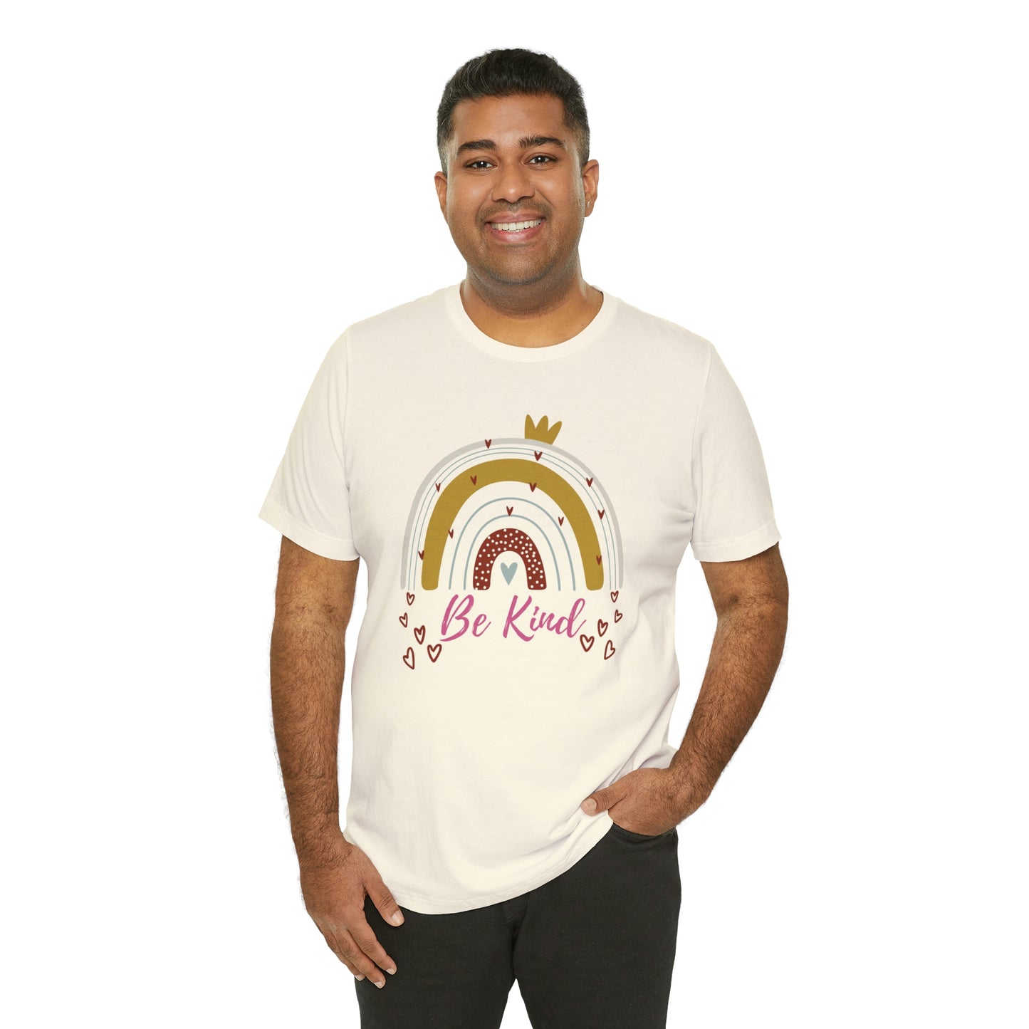Be Kind Aesthetic Rainbow Unisex Jersey Short Sleeve Tee