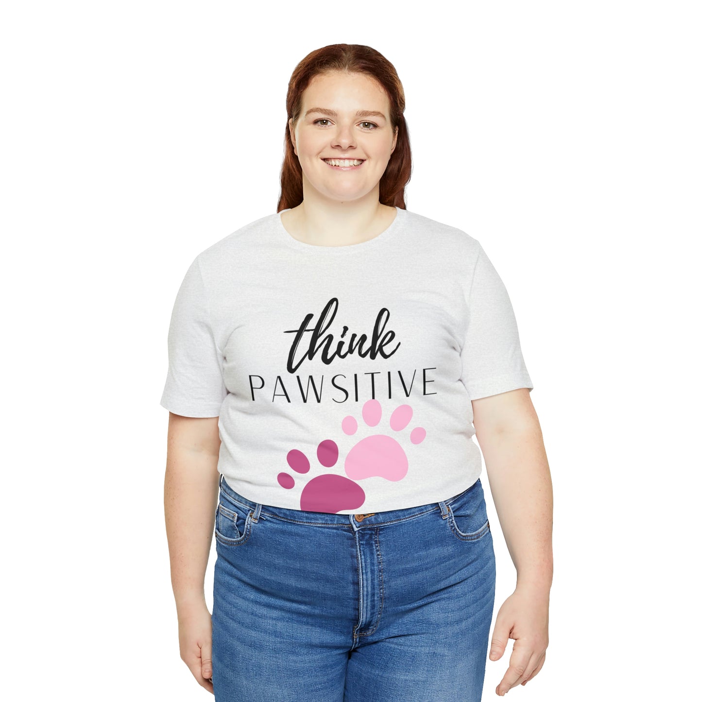 Think Pawsitive Unisex Jersey Short Sleeve Tee