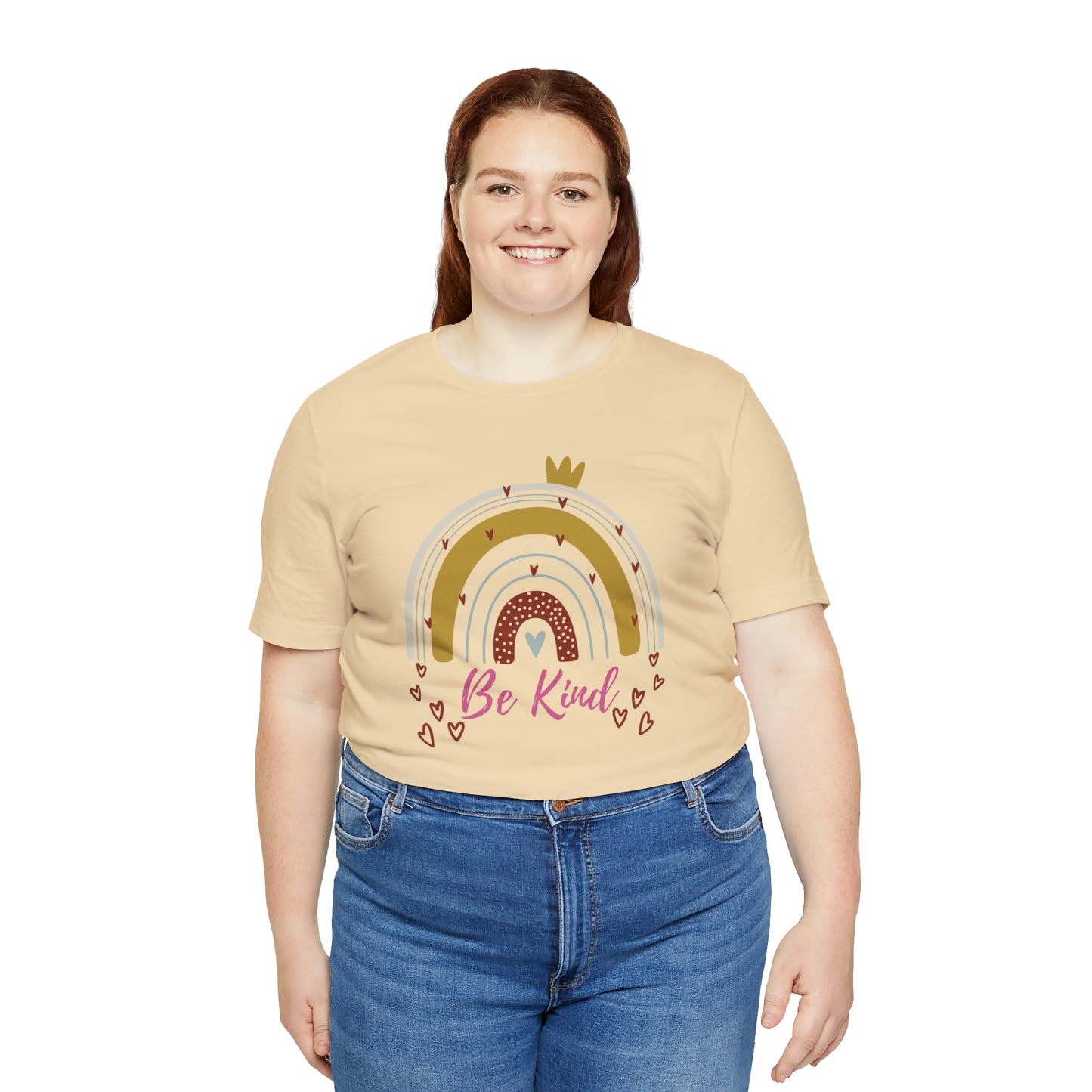 Be Kind Aesthetic Rainbow Unisex Jersey Short Sleeve Tee