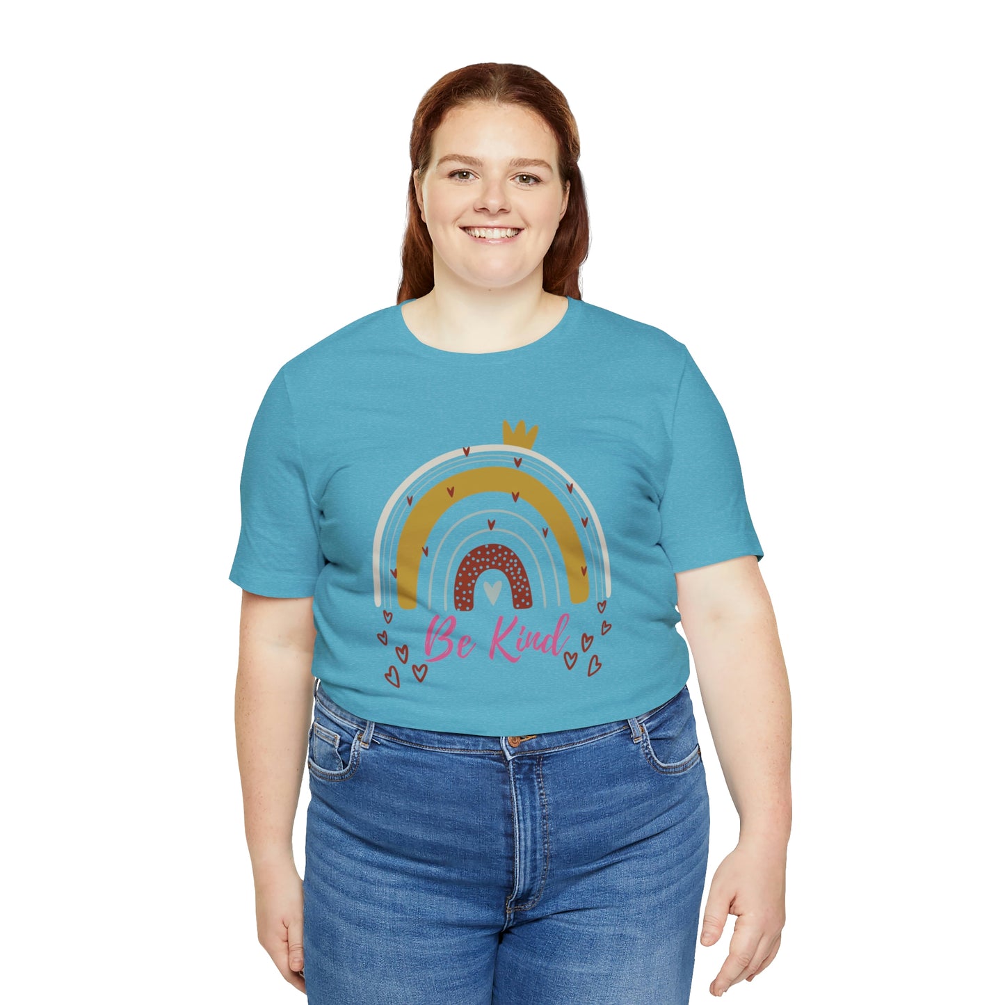 Be Kind Aesthetic Rainbow Unisex Jersey Short Sleeve Tee
