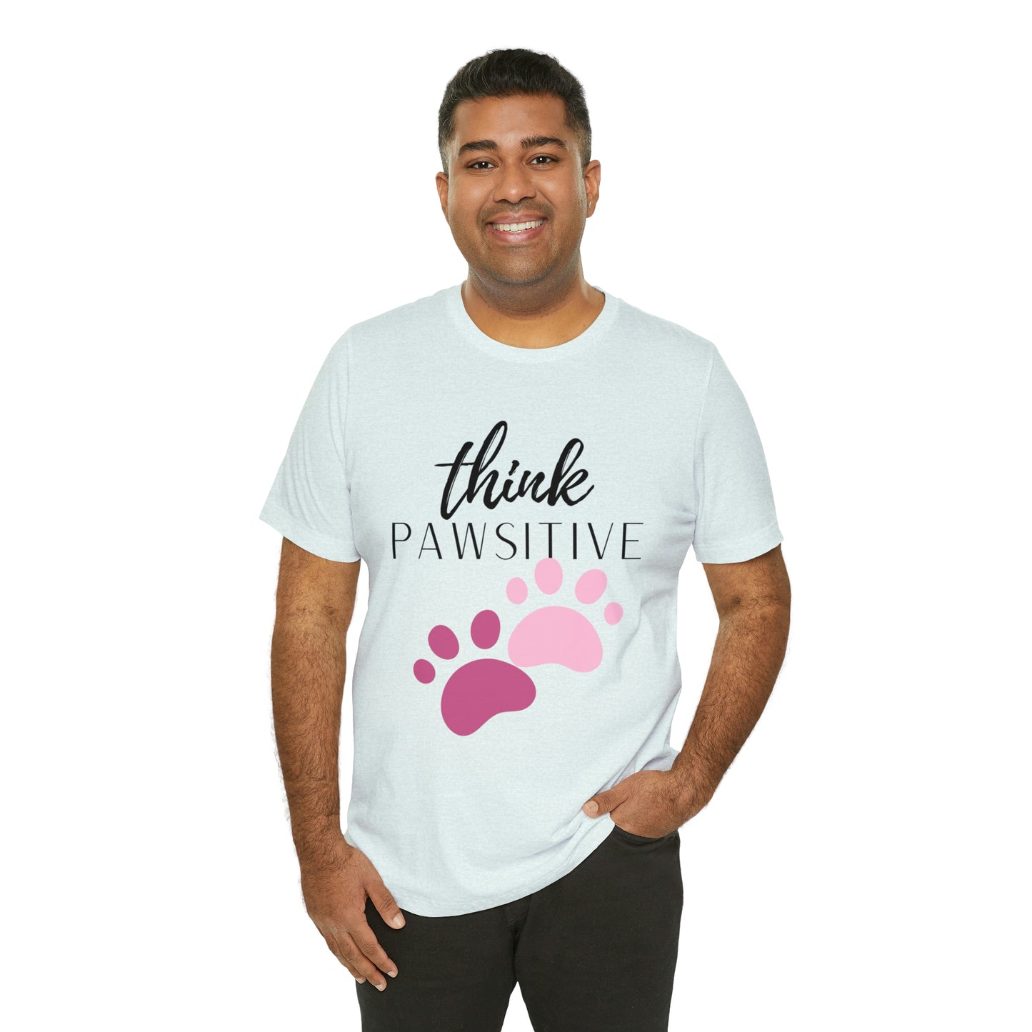 Think Pawsitive Unisex Jersey Short Sleeve Tee
