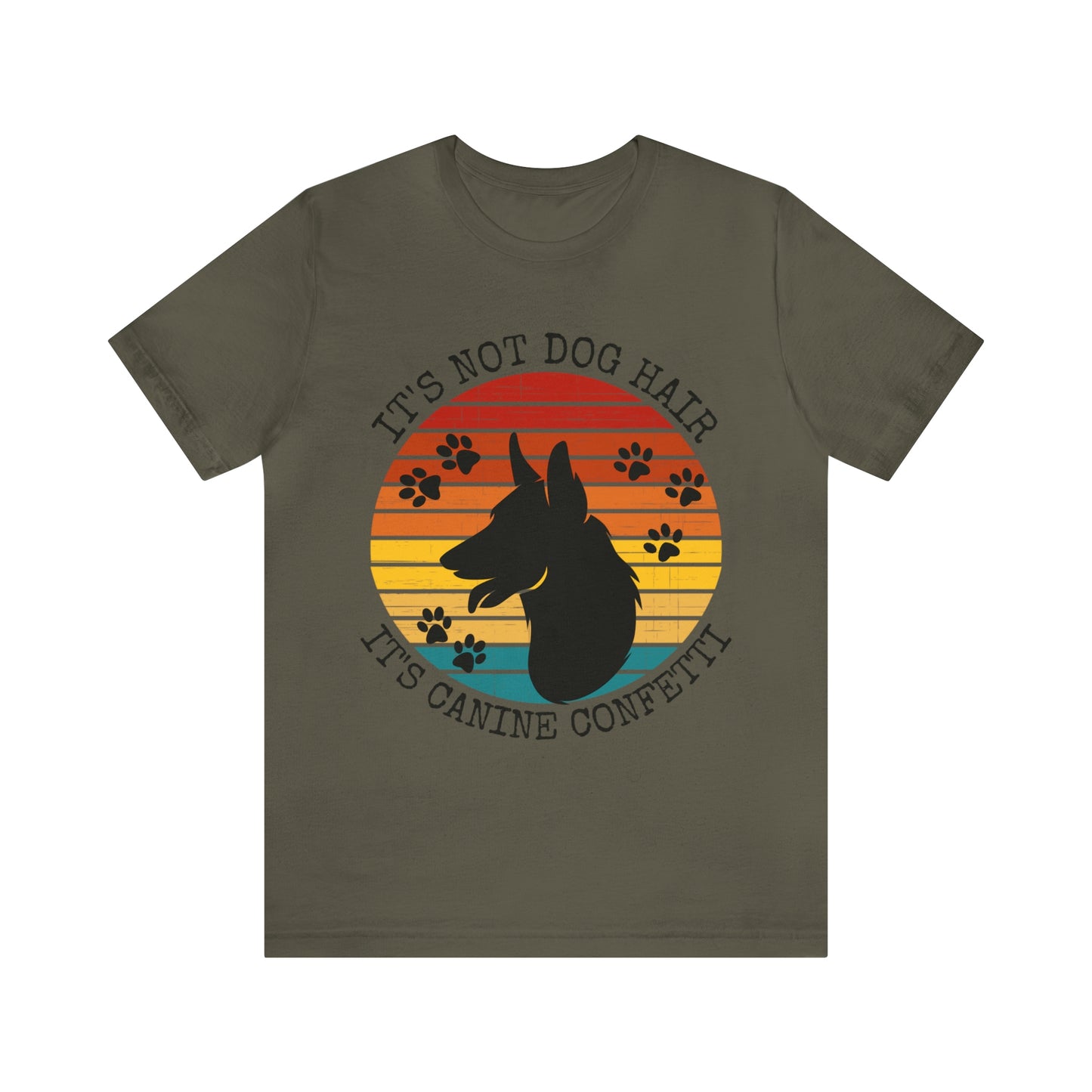 It's Not Dog Hair It's Canine Confetti Unisex Jersey Short Sleeve Tee