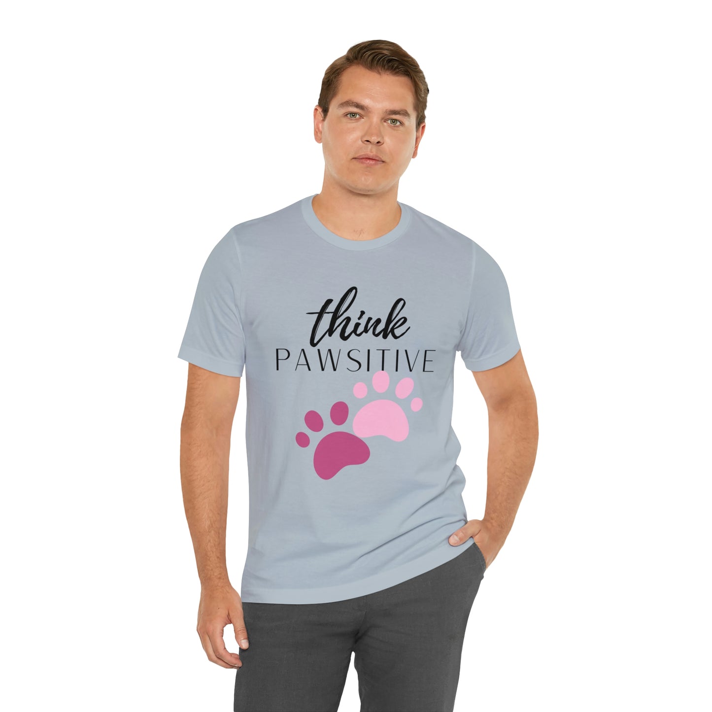Think Pawsitive Unisex Jersey Short Sleeve Tee