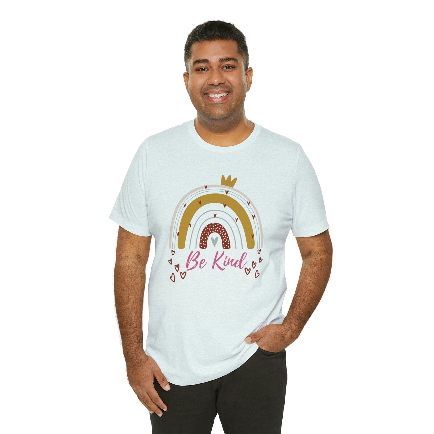 Be Kind Aesthetic Rainbow Unisex Jersey Short Sleeve Tee