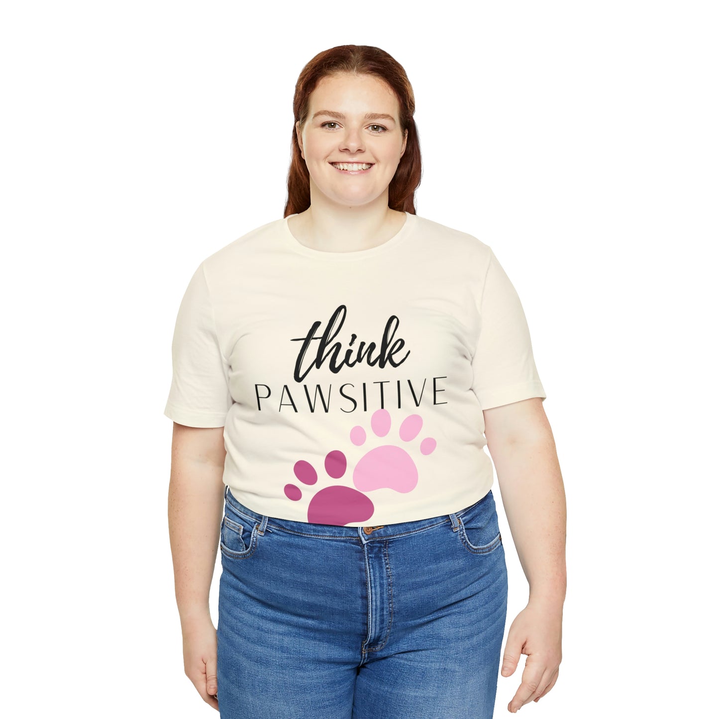 Think Pawsitive Unisex Jersey Short Sleeve Tee