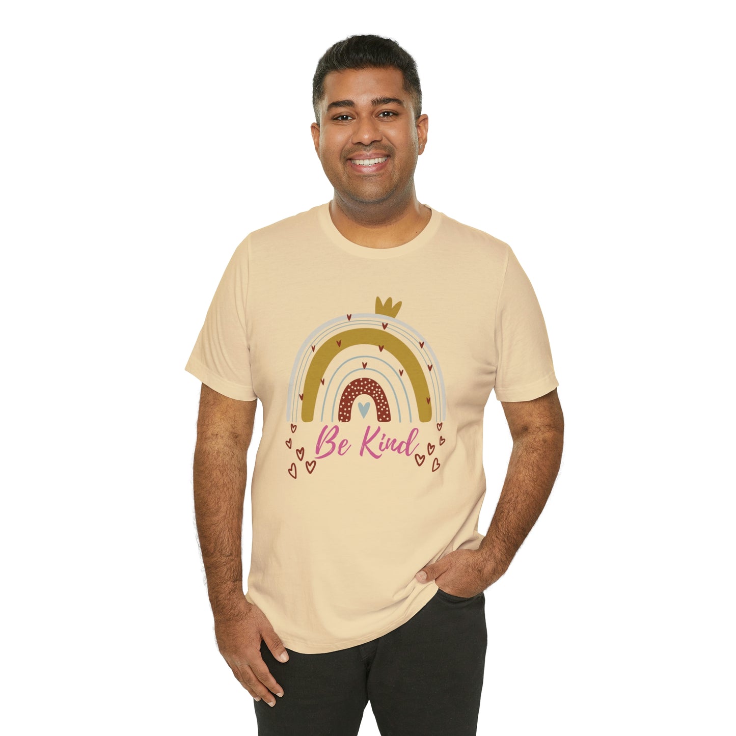 Be Kind Aesthetic Rainbow Unisex Jersey Short Sleeve Tee