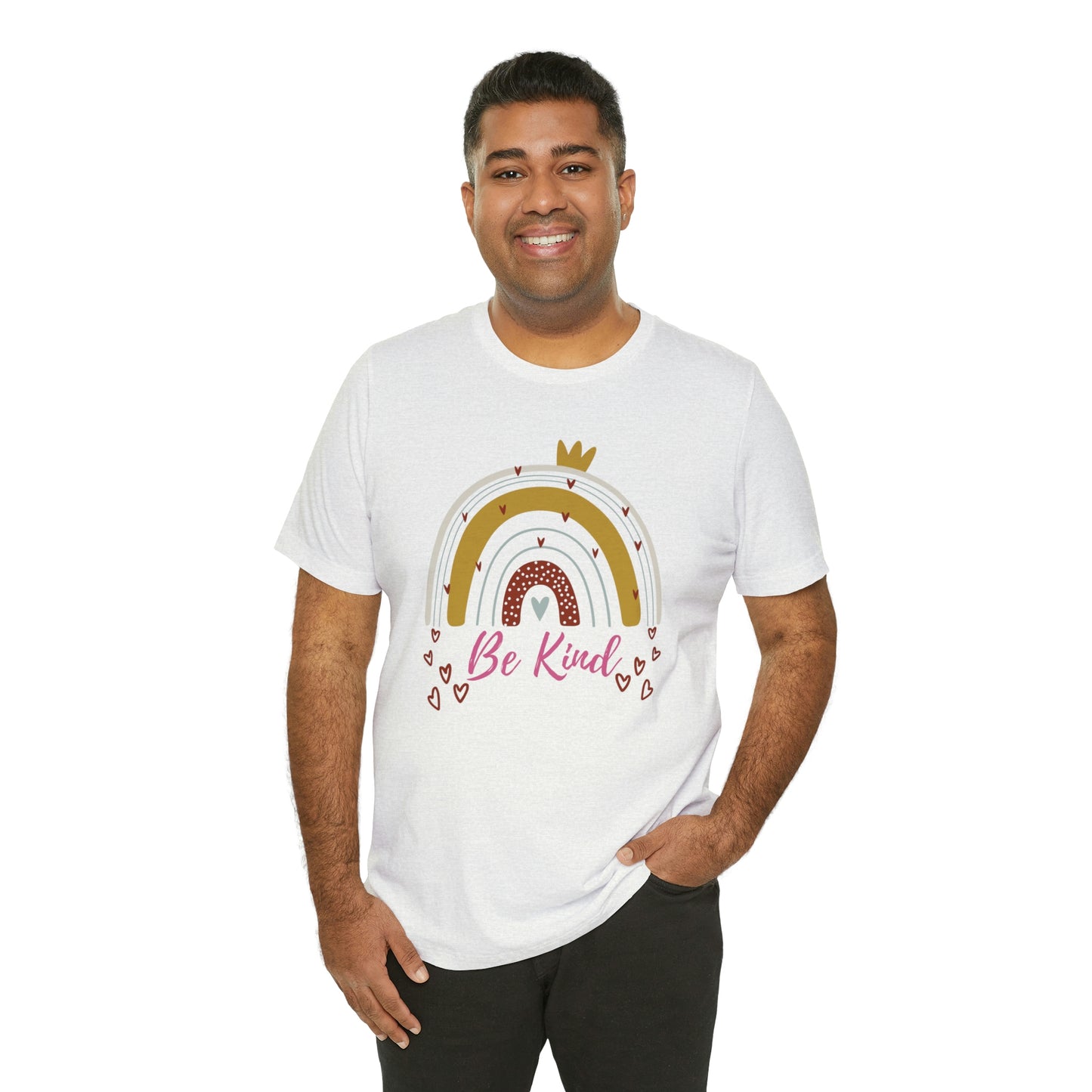 Be Kind Aesthetic Rainbow Unisex Jersey Short Sleeve Tee