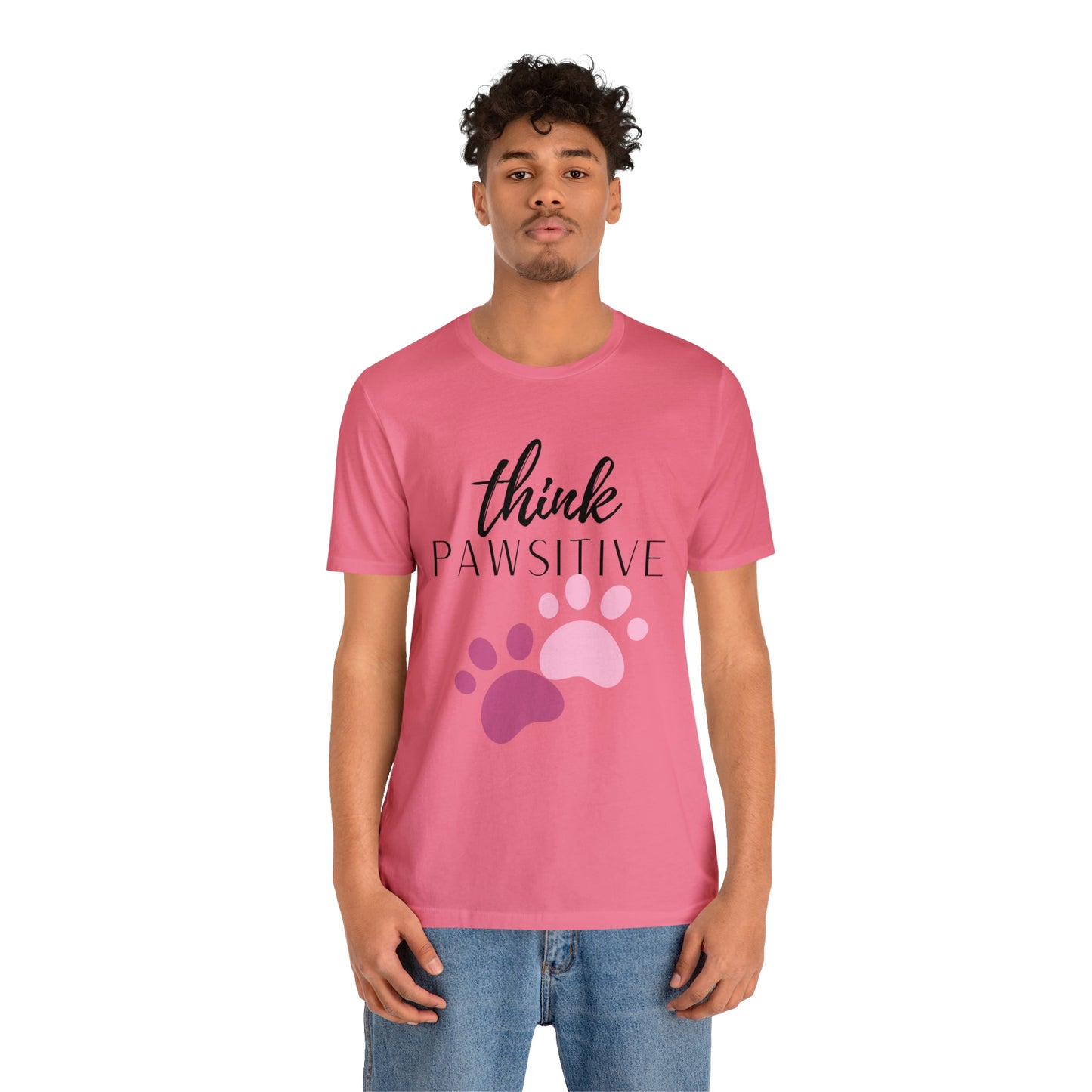 Think Pawsitive Unisex Jersey Short Sleeve Tee