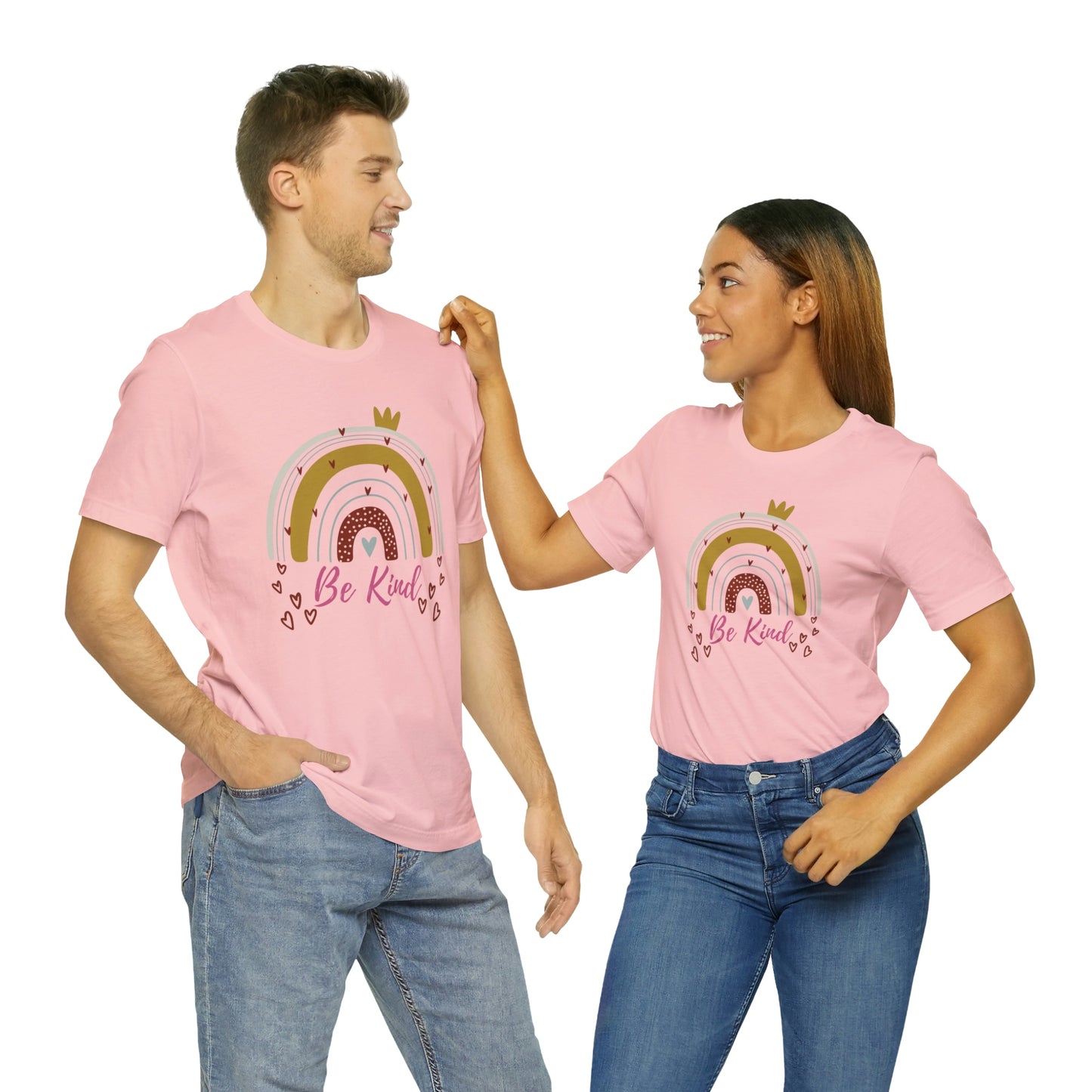 Be Kind Aesthetic Rainbow Unisex Jersey Short Sleeve Tee