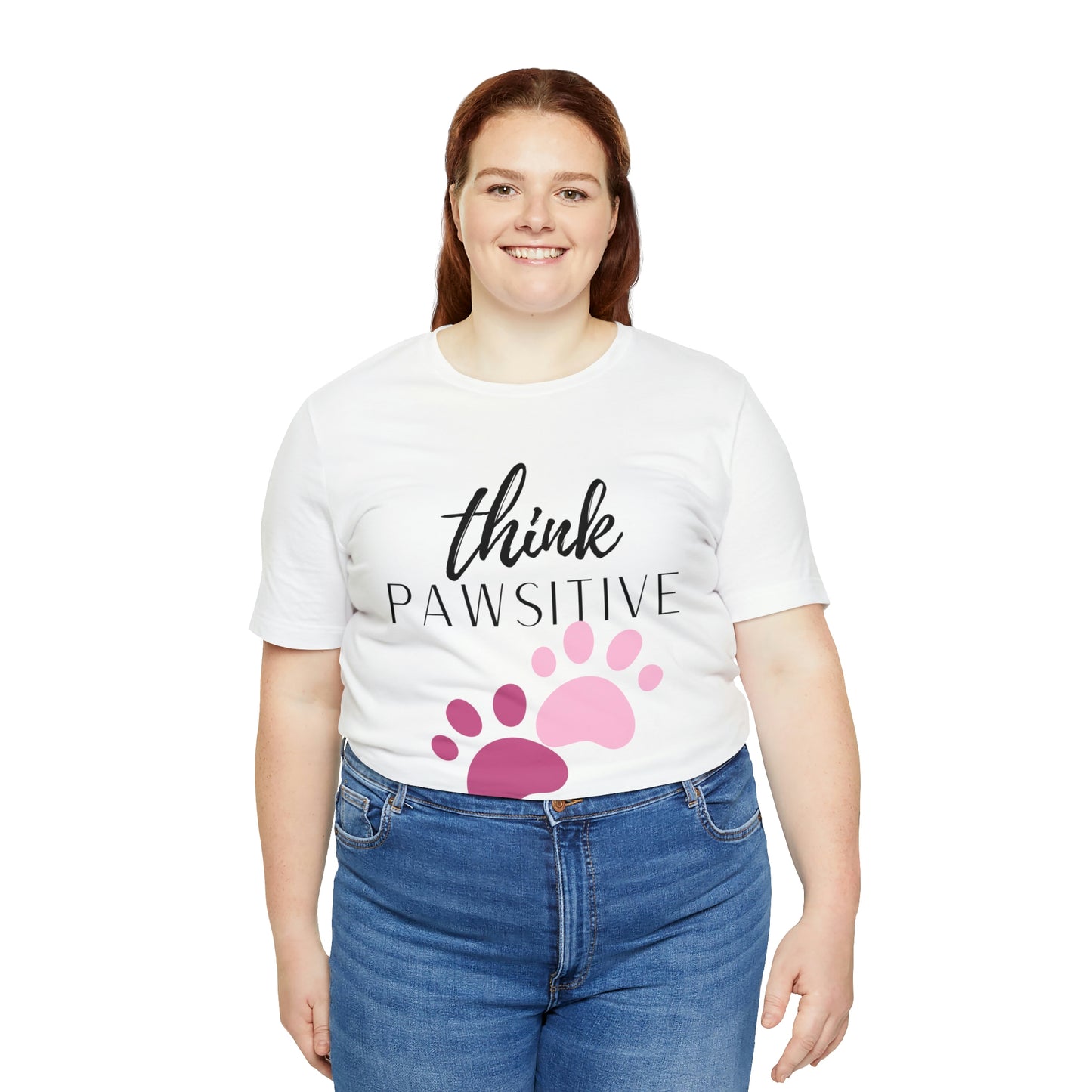 Think Pawsitive Unisex Jersey Short Sleeve Tee