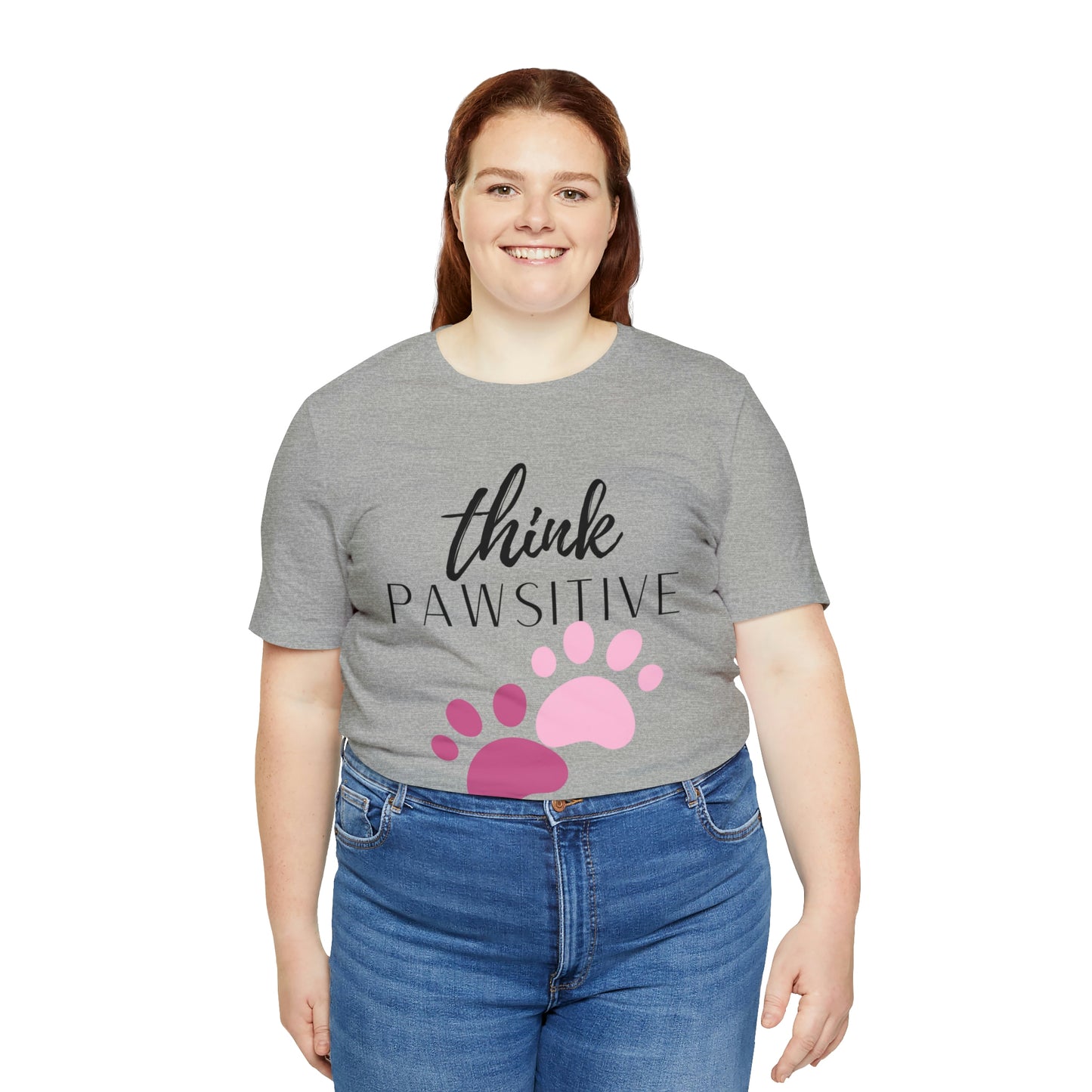 Think Pawsitive Unisex Jersey Short Sleeve Tee