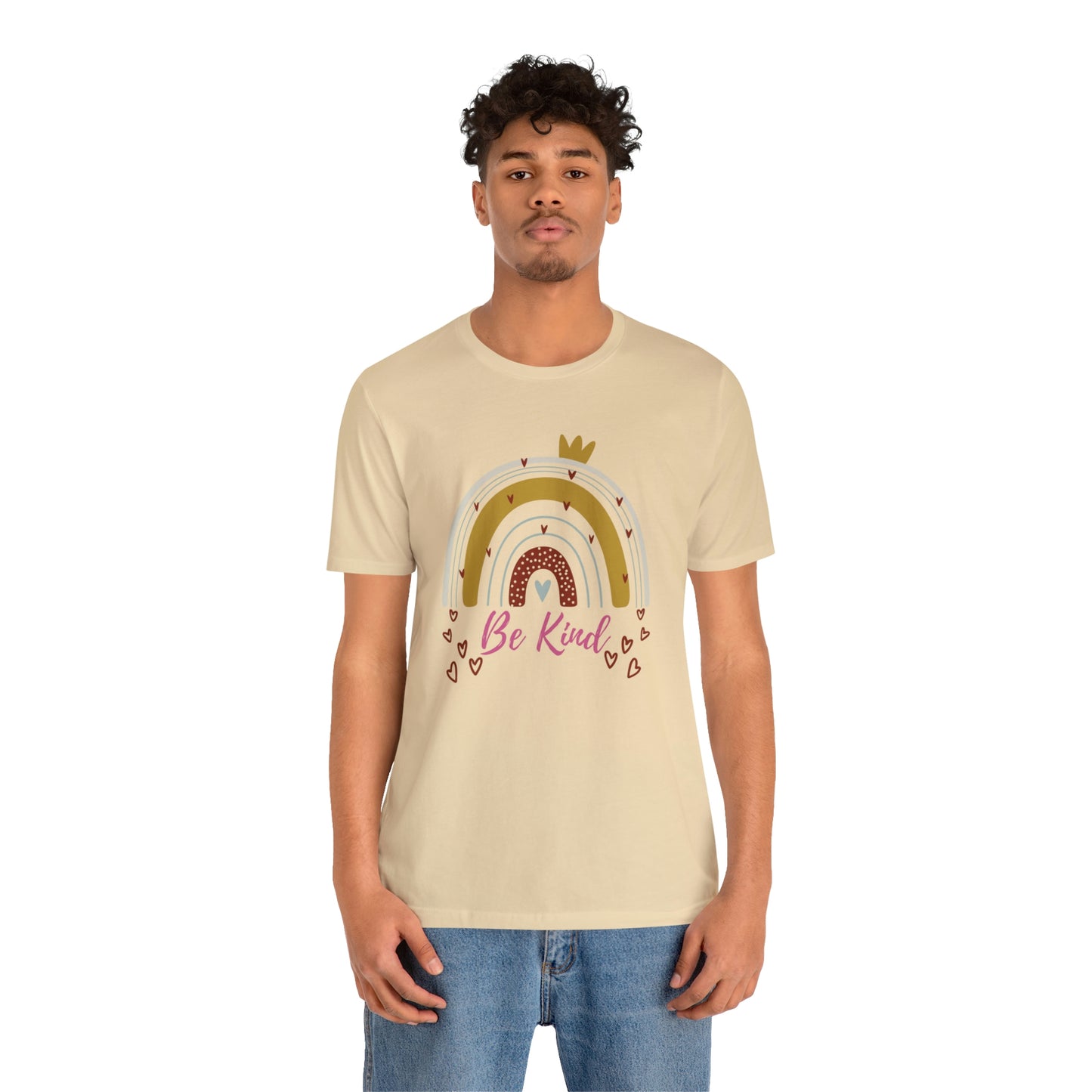Be Kind Aesthetic Rainbow Unisex Jersey Short Sleeve Tee