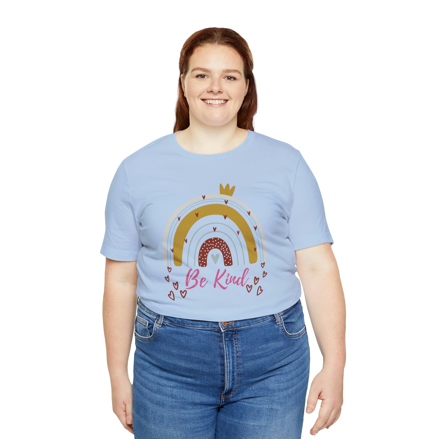 Be Kind Aesthetic Rainbow Unisex Jersey Short Sleeve Tee