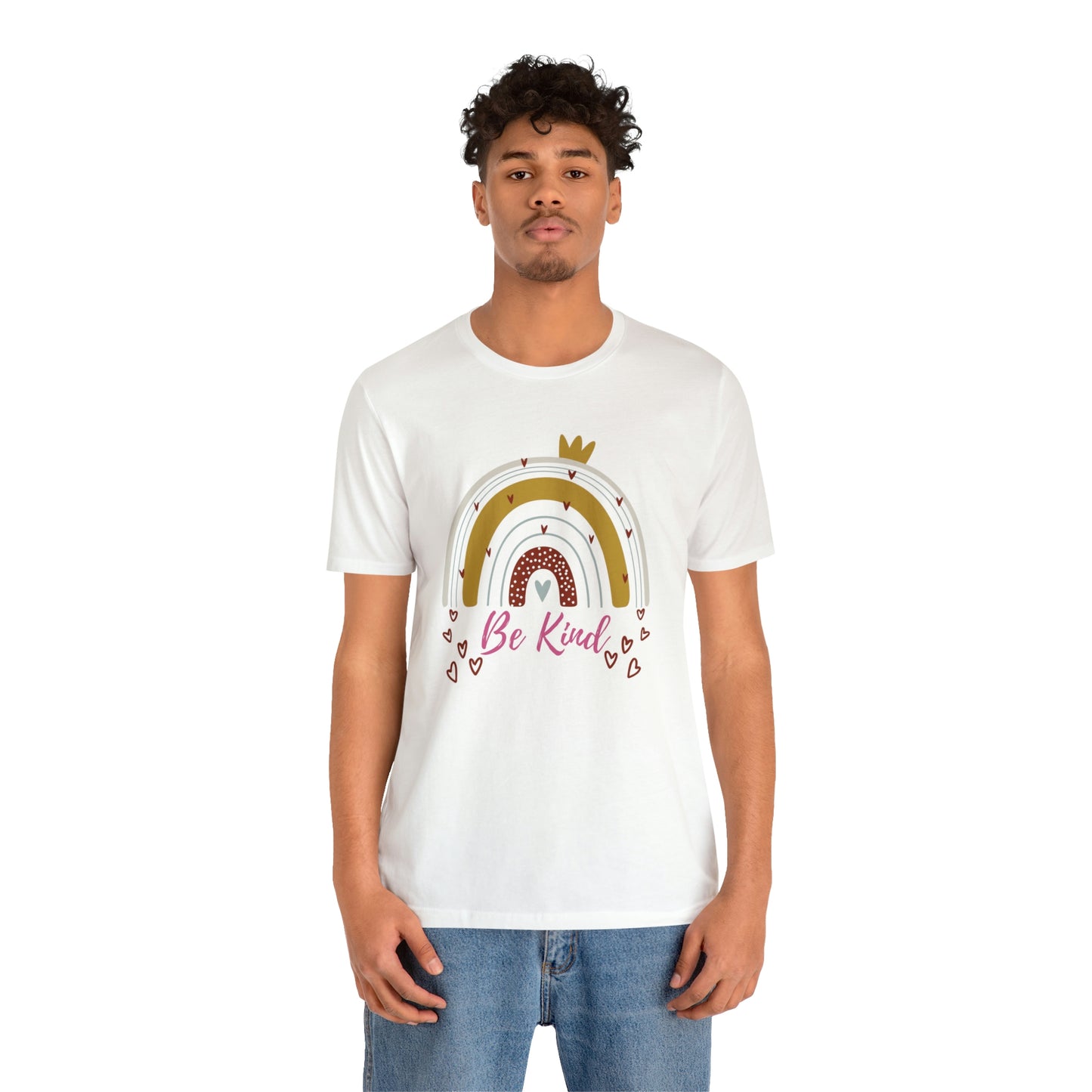 Be Kind Aesthetic Rainbow Unisex Jersey Short Sleeve Tee