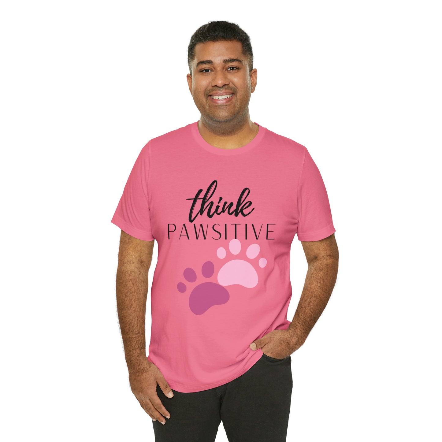 Think Pawsitive Unisex Jersey Short Sleeve Tee