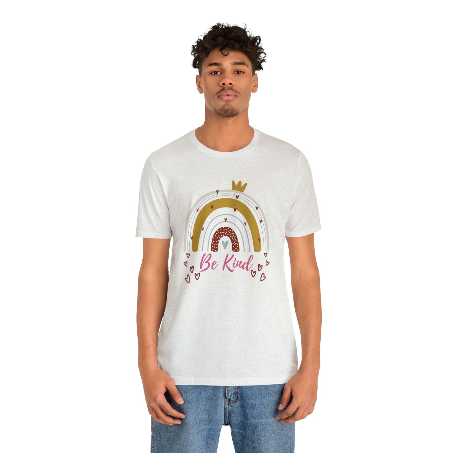 Be Kind Aesthetic Rainbow Unisex Jersey Short Sleeve Tee