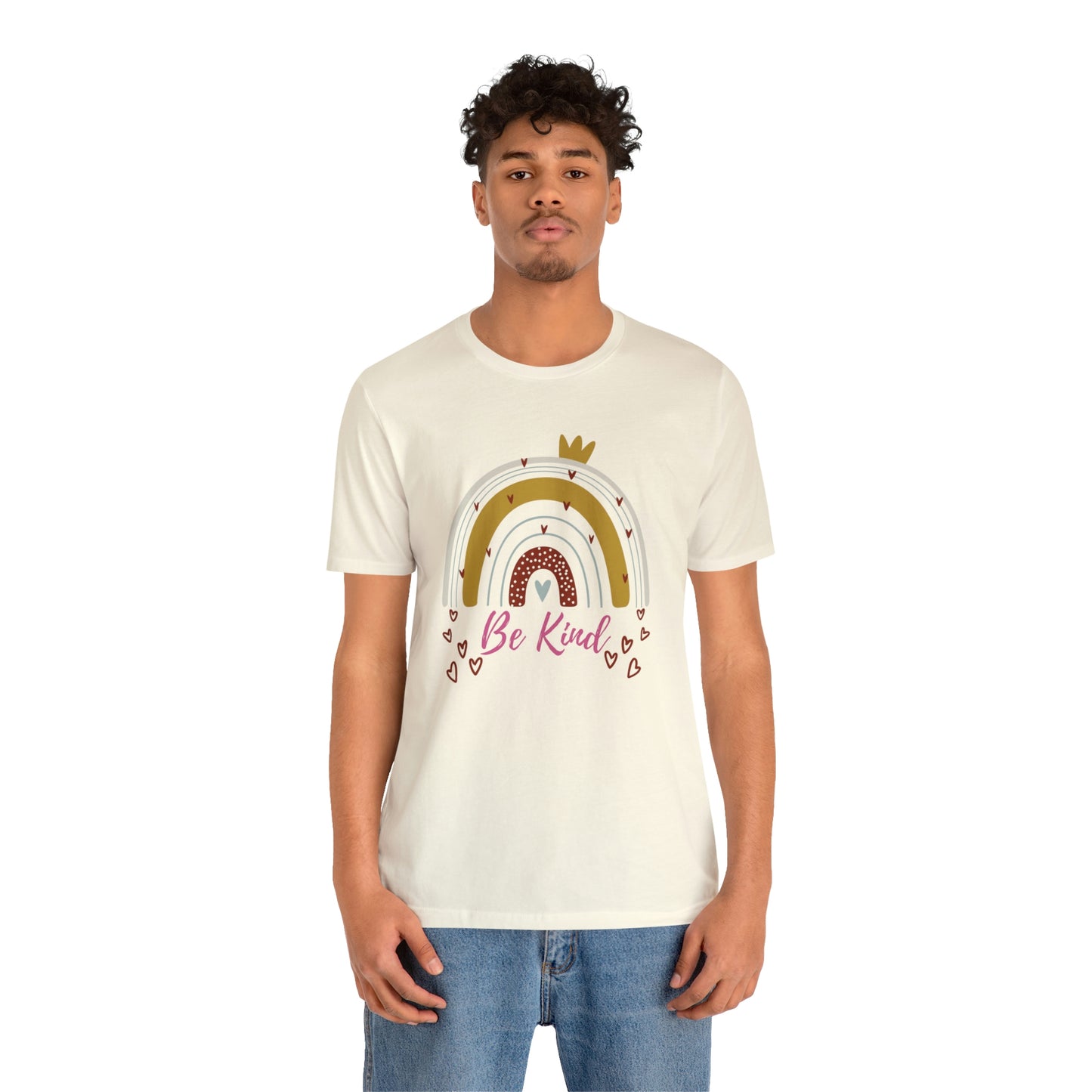 Be Kind Aesthetic Rainbow Unisex Jersey Short Sleeve Tee