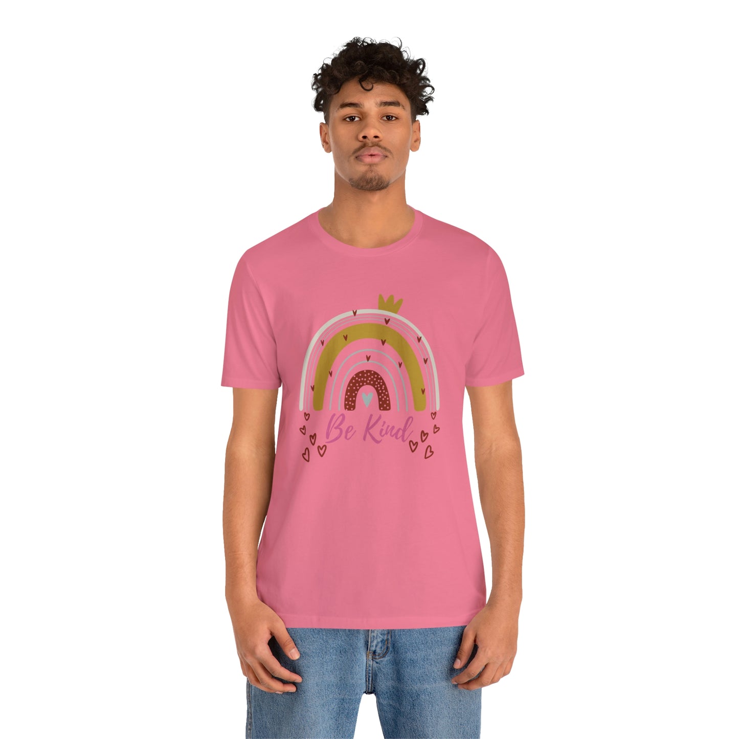Be Kind Aesthetic Rainbow Unisex Jersey Short Sleeve Tee