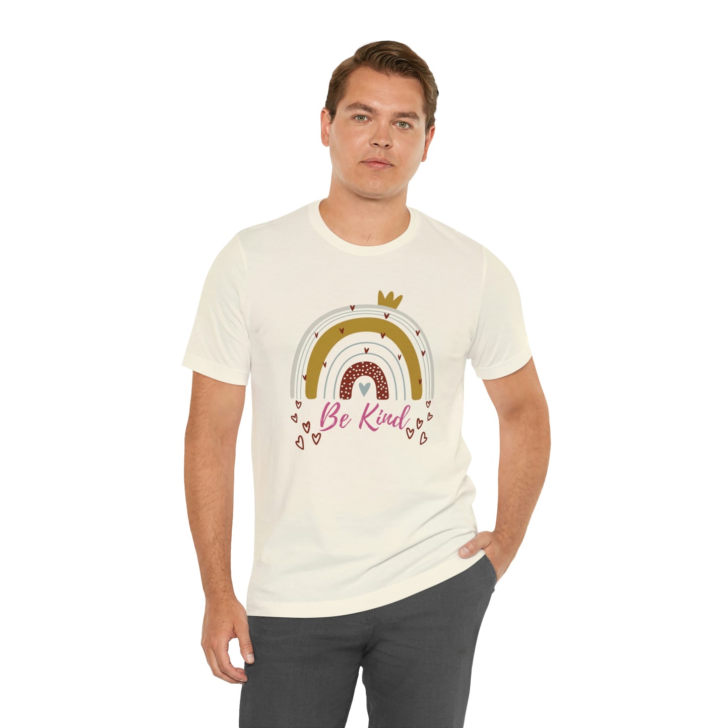 Be Kind Aesthetic Rainbow Unisex Jersey Short Sleeve Tee