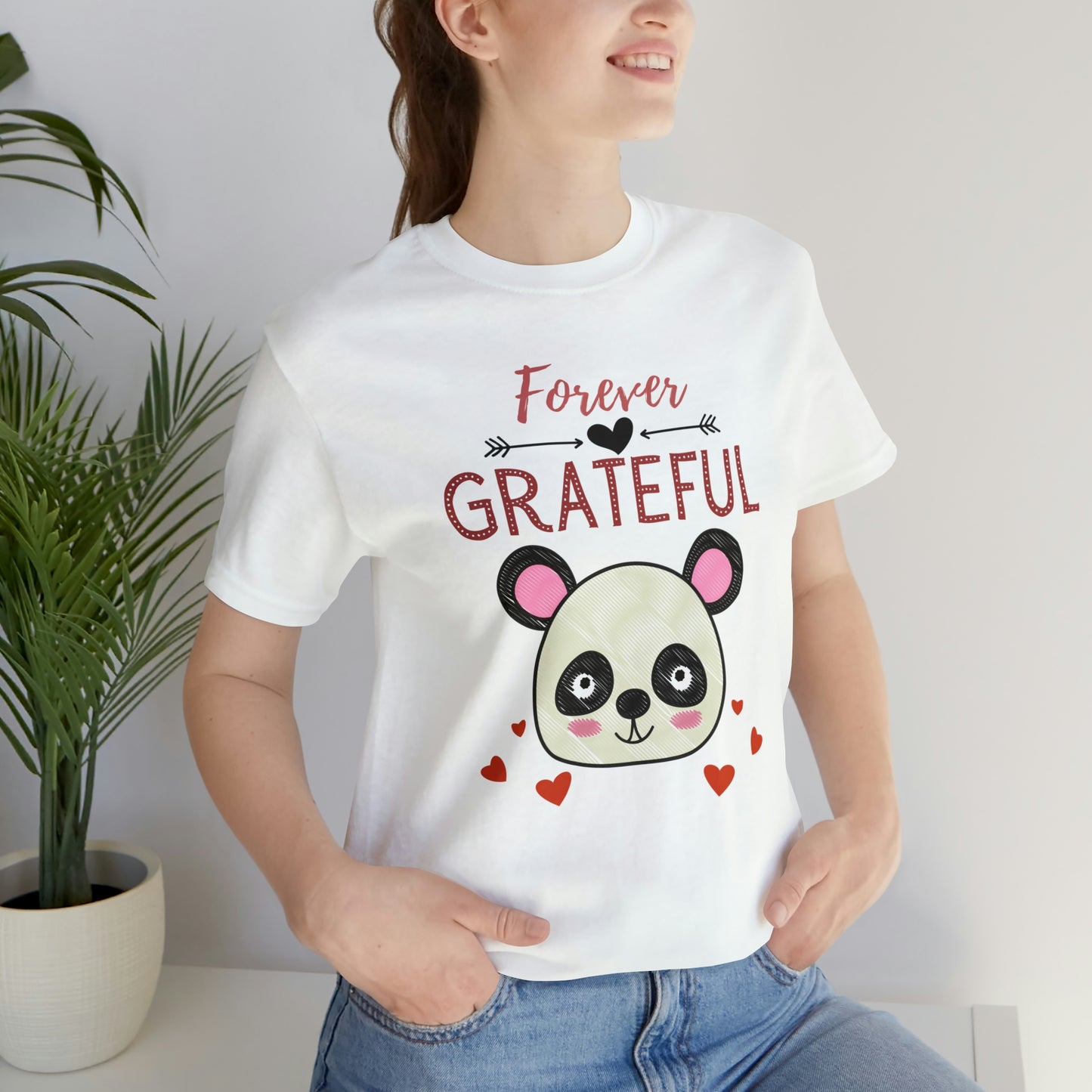 Forever Grateful Unisex Jersey Short Sleeve Tee