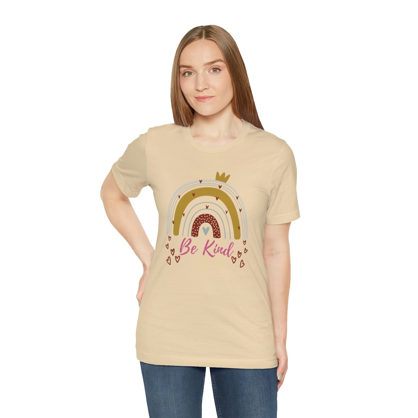Be Kind Aesthetic Rainbow Unisex Jersey Short Sleeve Tee