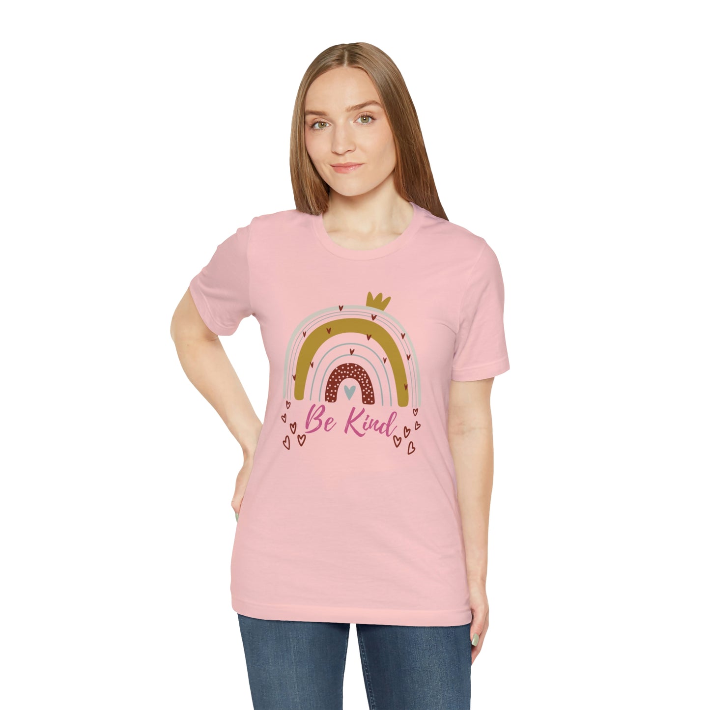 Be Kind Aesthetic Rainbow Unisex Jersey Short Sleeve Tee