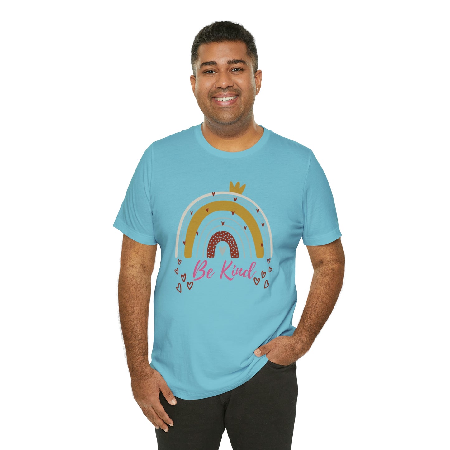 Be Kind Aesthetic Rainbow Unisex Jersey Short Sleeve Tee