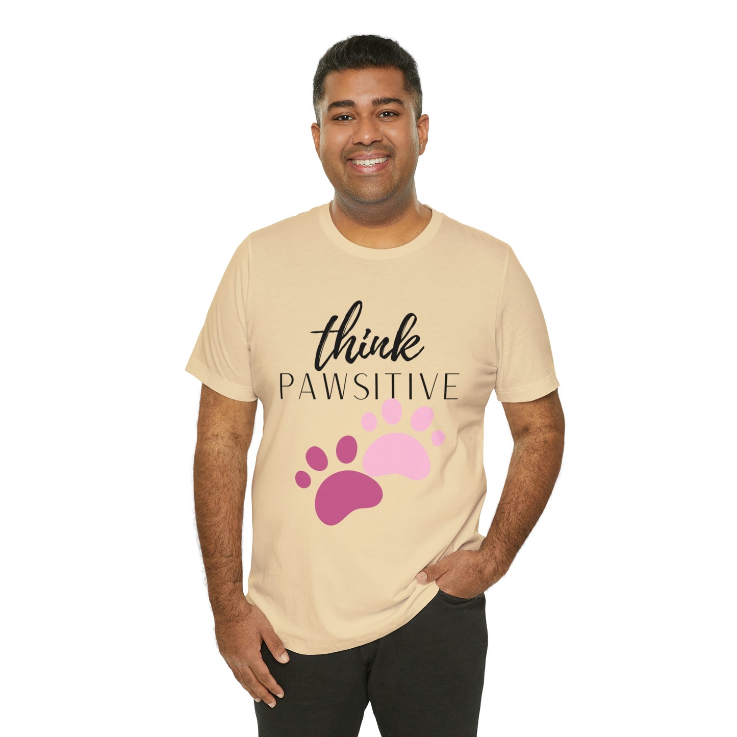 Think Pawsitive Unisex Jersey Short Sleeve Tee