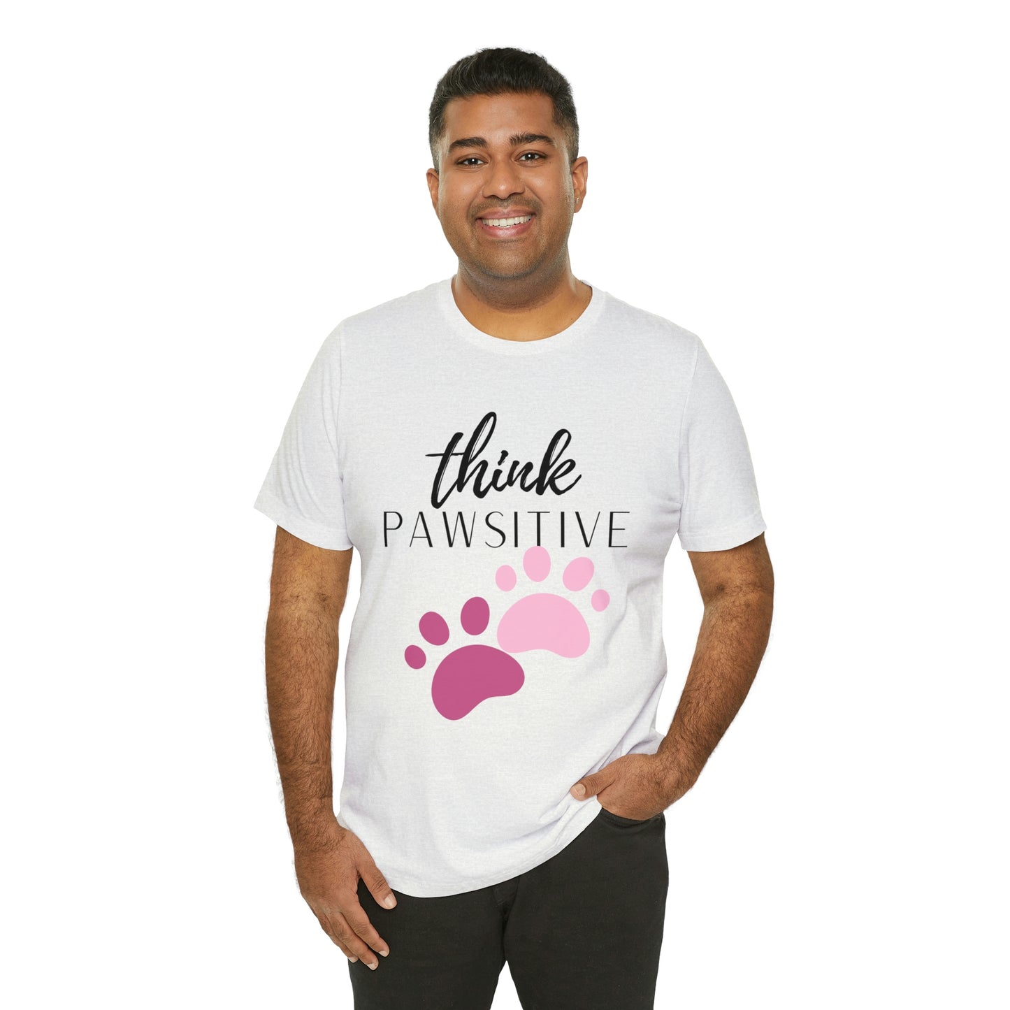 Think Pawsitive Unisex Jersey Short Sleeve Tee