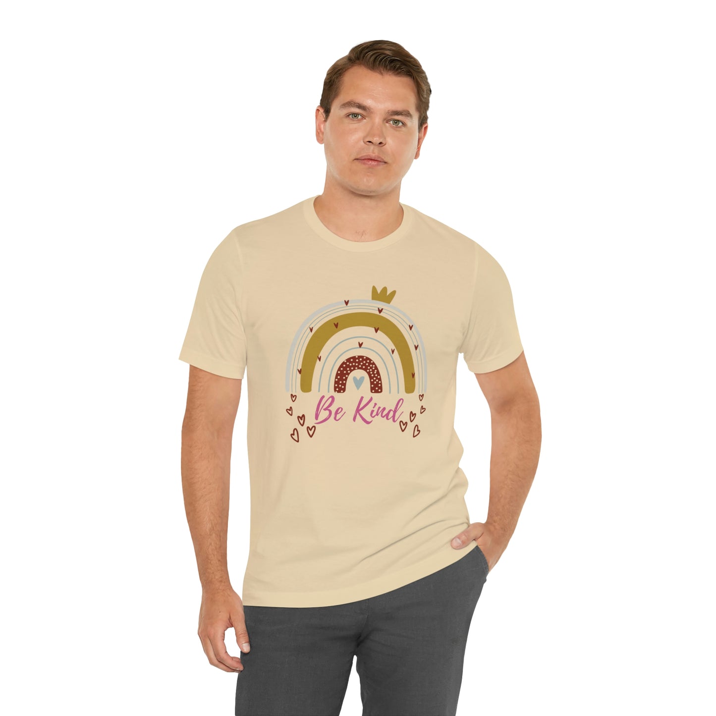 Be Kind Aesthetic Rainbow Unisex Jersey Short Sleeve Tee