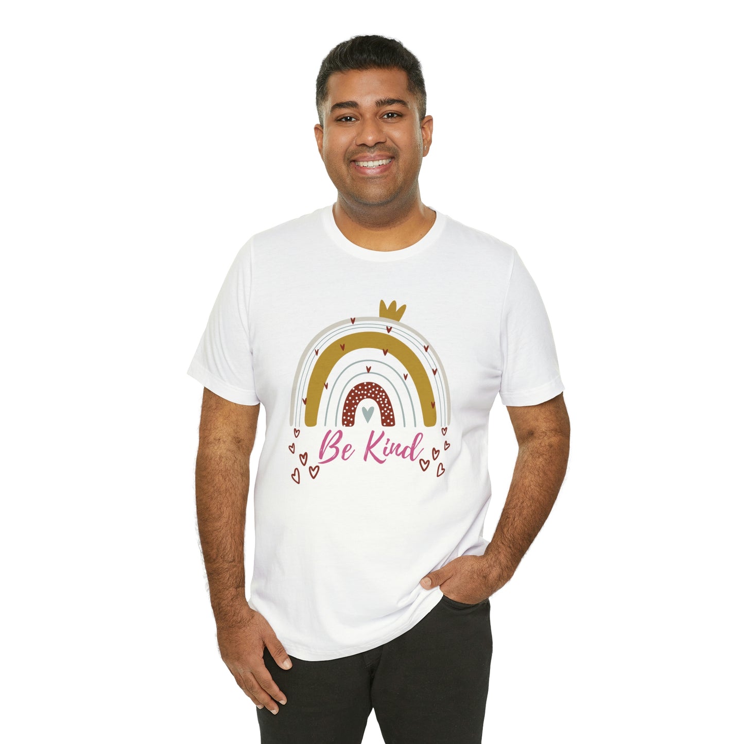 Be Kind Aesthetic Rainbow Unisex Jersey Short Sleeve Tee
