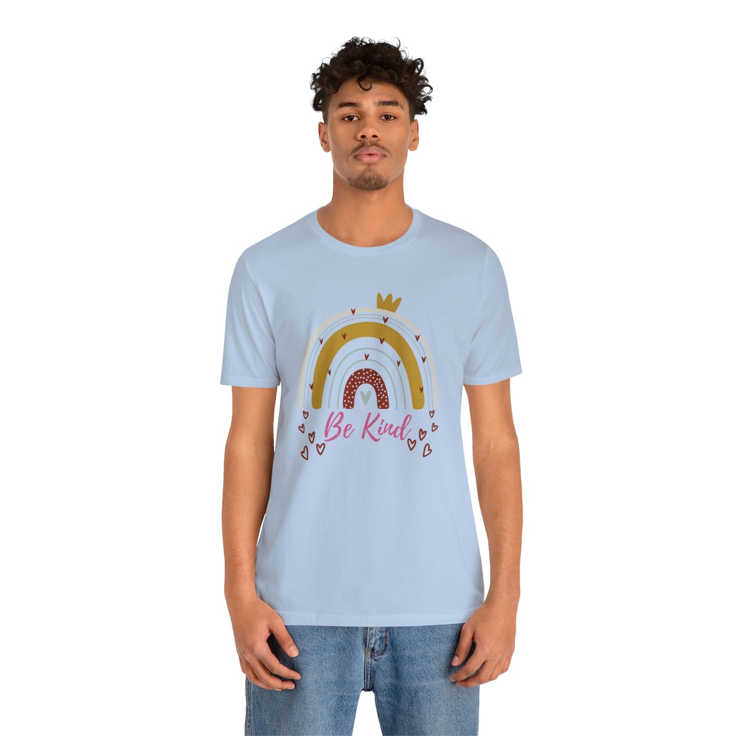 Be Kind Aesthetic Rainbow Unisex Jersey Short Sleeve Tee