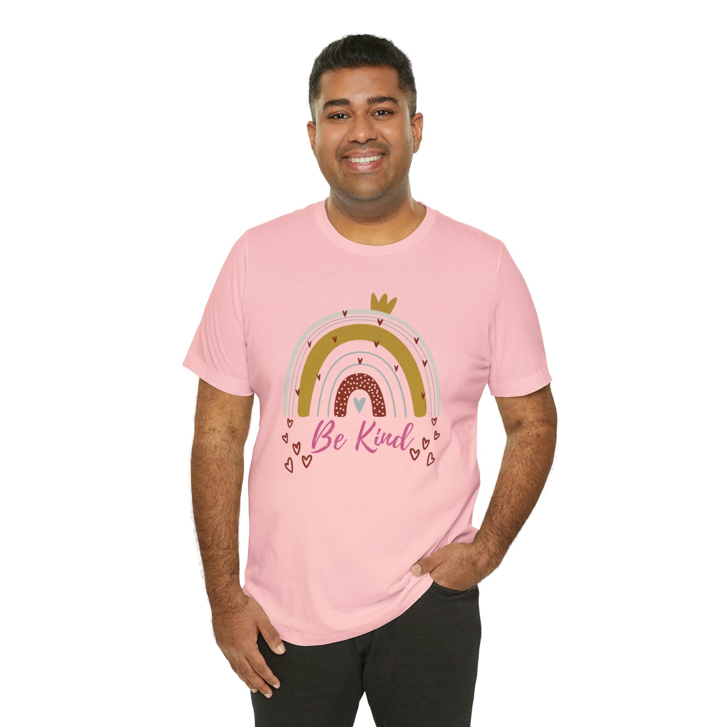 Be Kind Aesthetic Rainbow Unisex Jersey Short Sleeve Tee