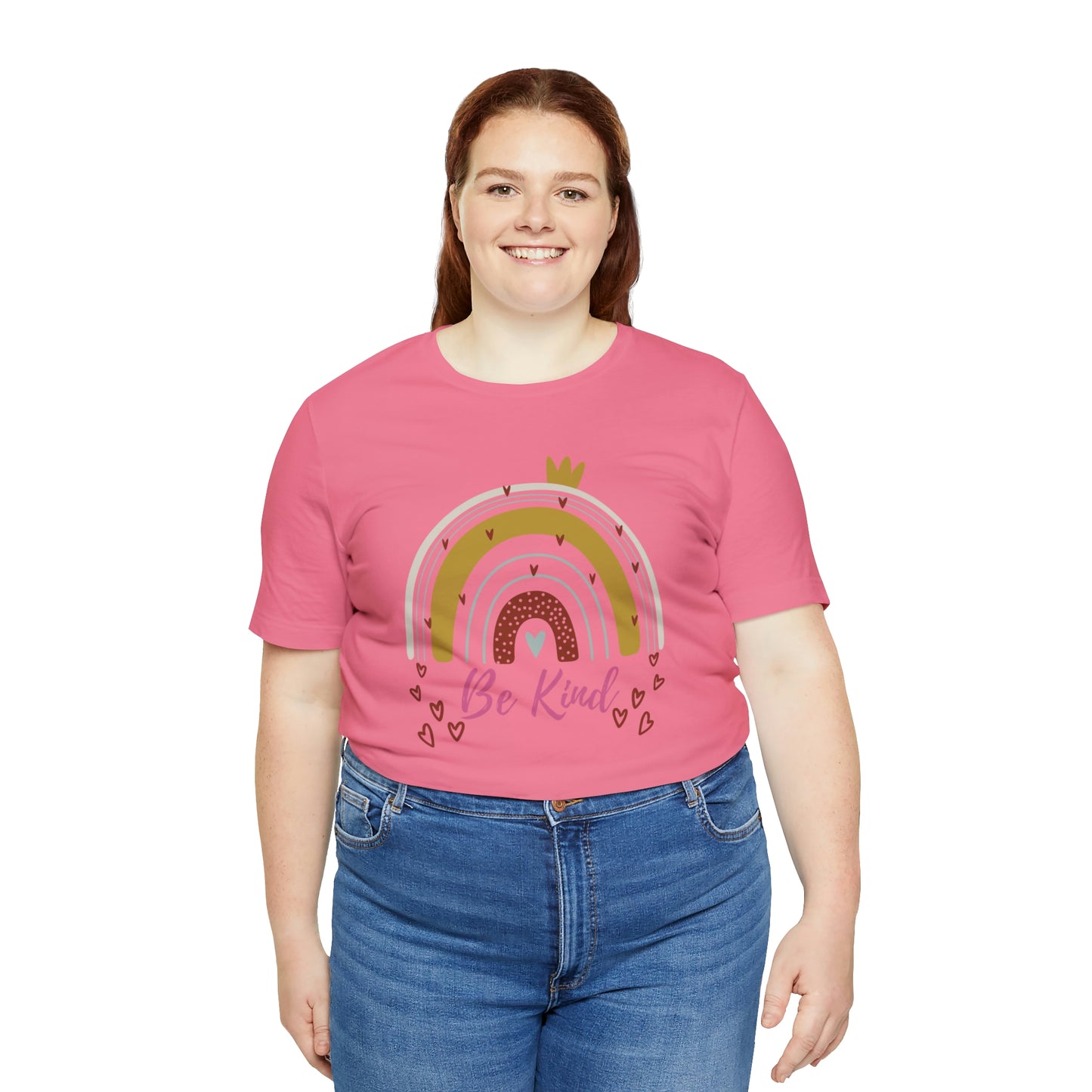 Be Kind Aesthetic Rainbow Unisex Jersey Short Sleeve Tee