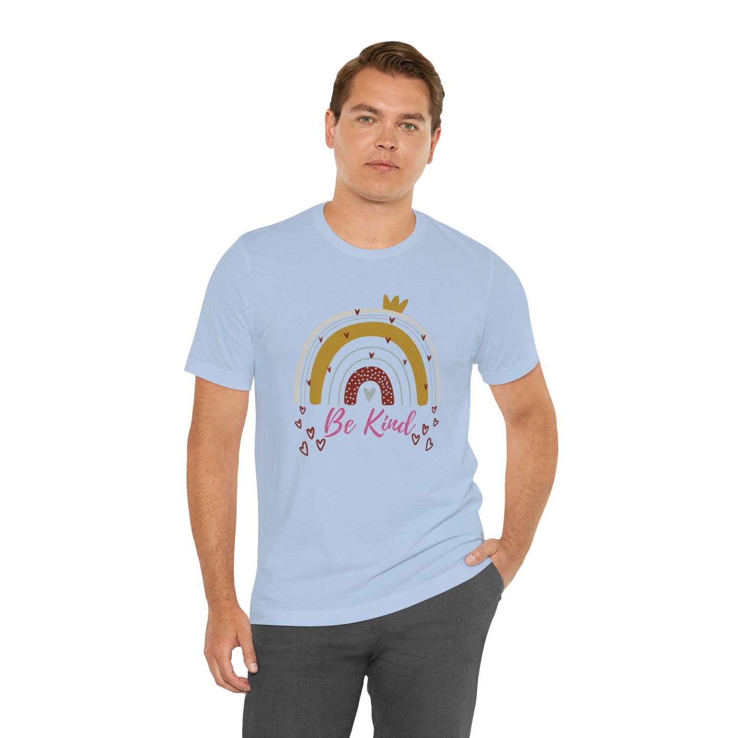 Be Kind Aesthetic Rainbow Unisex Jersey Short Sleeve Tee