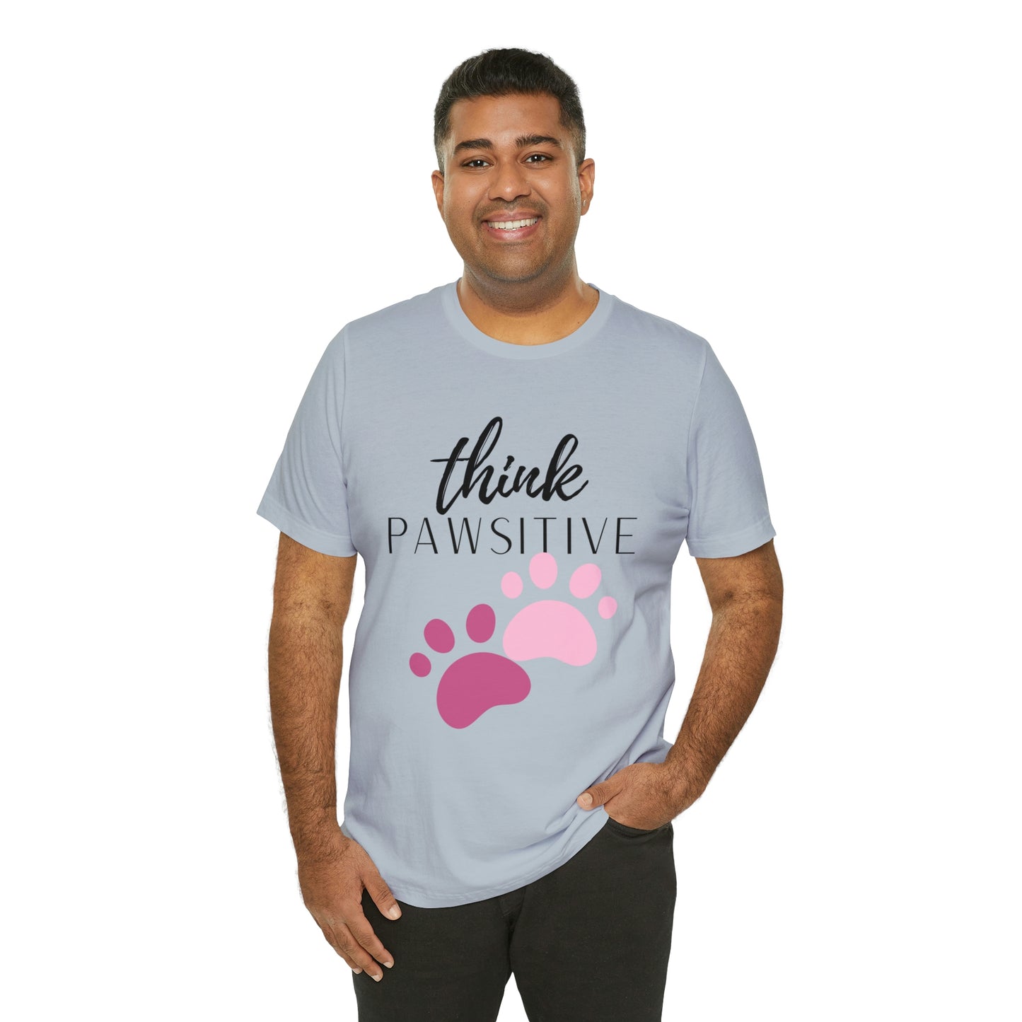 Think Pawsitive Unisex Jersey Short Sleeve Tee