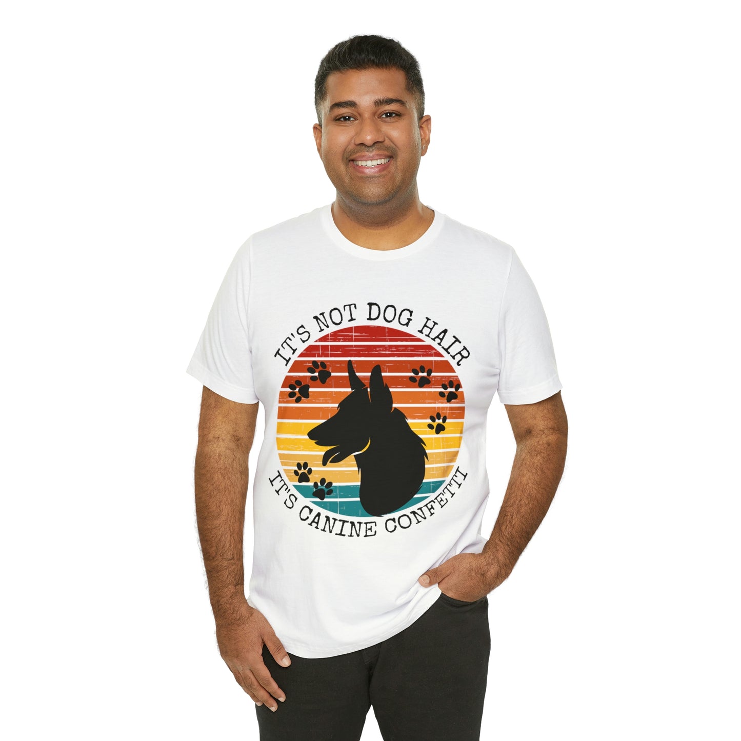 It's Not Dog Hair It's Canine Confetti Unisex Jersey Short Sleeve Tee