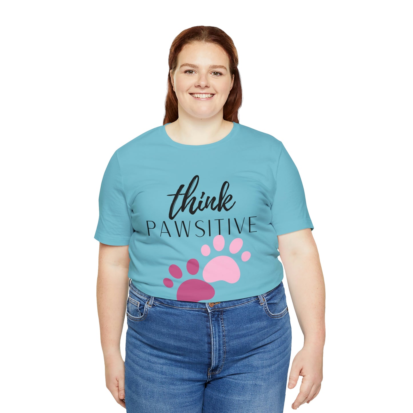Think Pawsitive Unisex Jersey Short Sleeve Tee