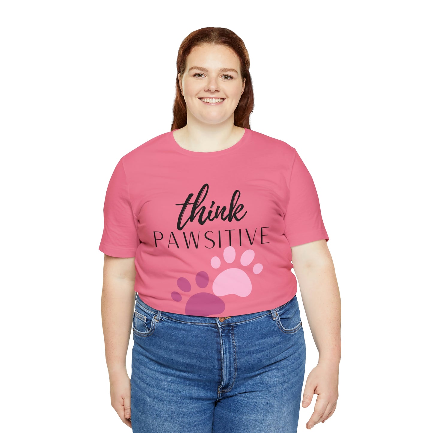 Think Pawsitive Unisex Jersey Short Sleeve Tee