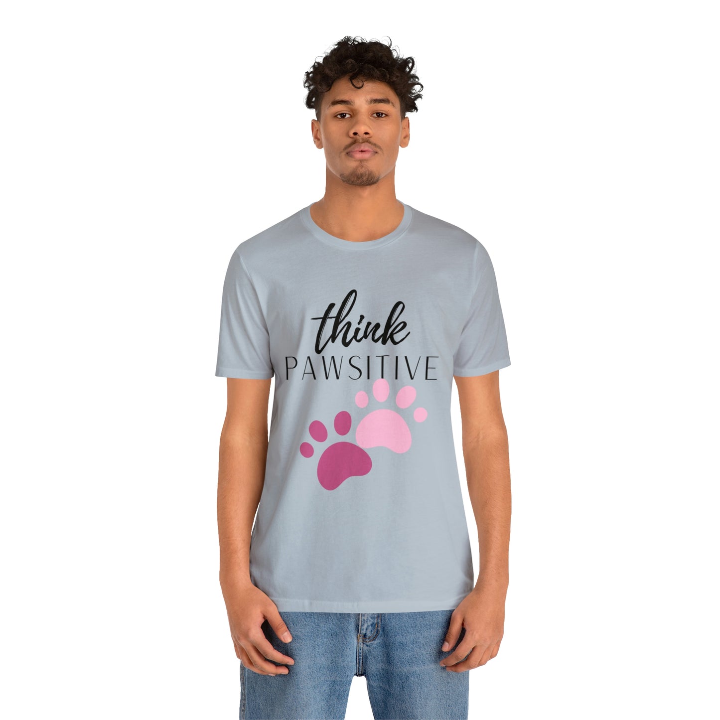 Think Pawsitive Unisex Jersey Short Sleeve Tee
