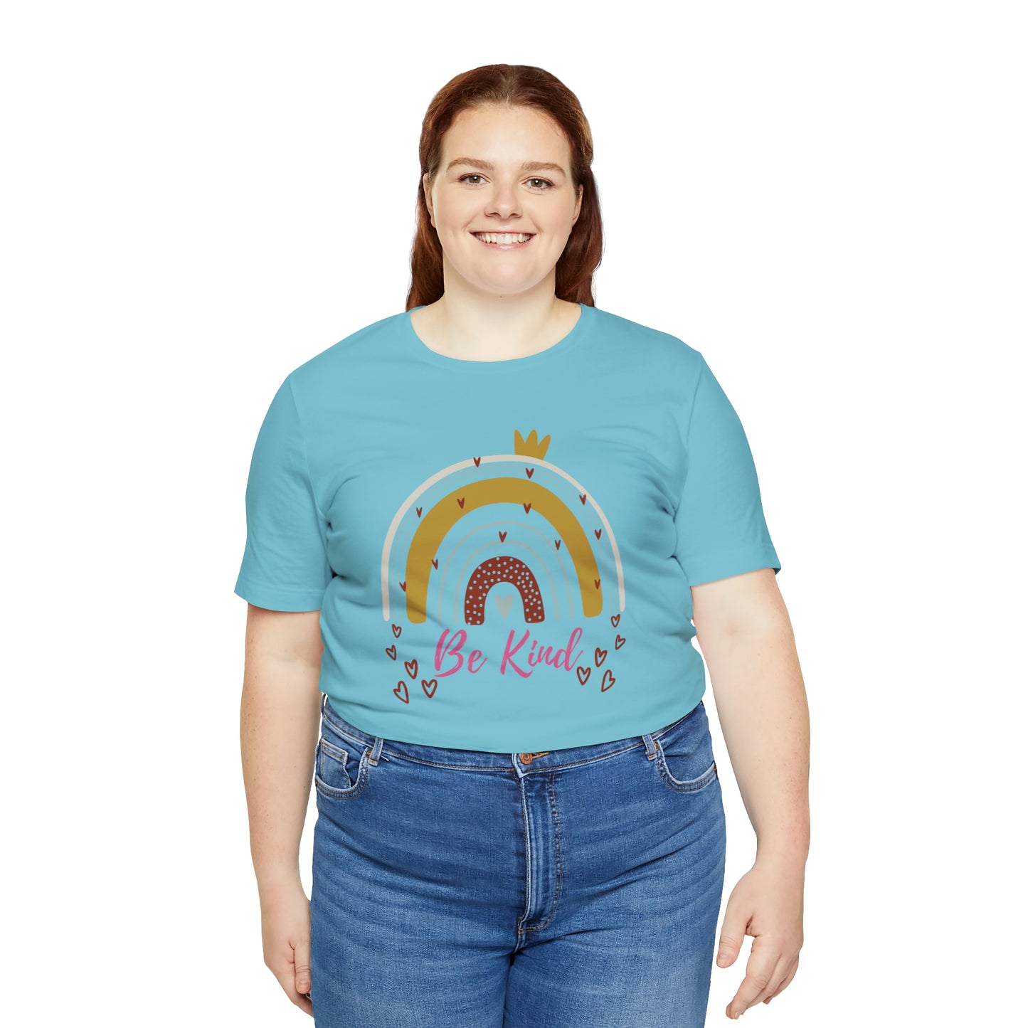 Be Kind Aesthetic Rainbow Unisex Jersey Short Sleeve Tee