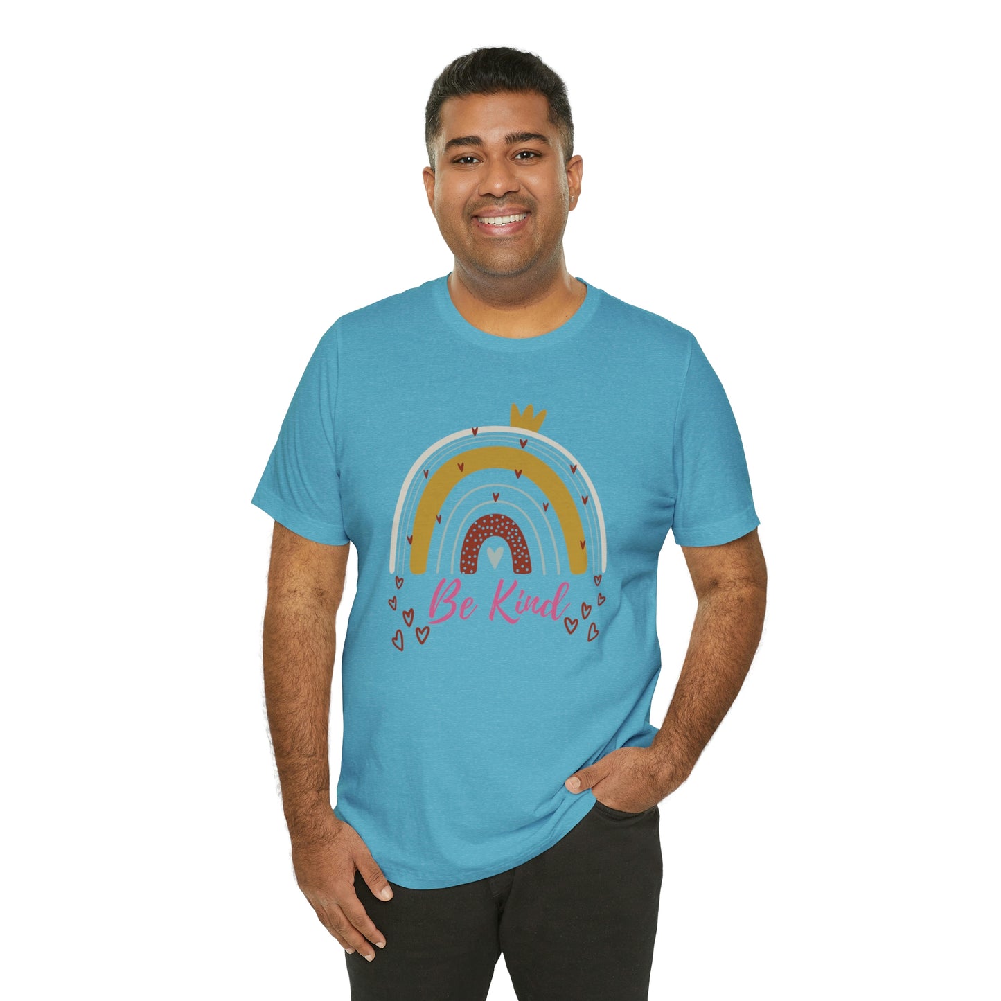 Be Kind Aesthetic Rainbow Unisex Jersey Short Sleeve Tee