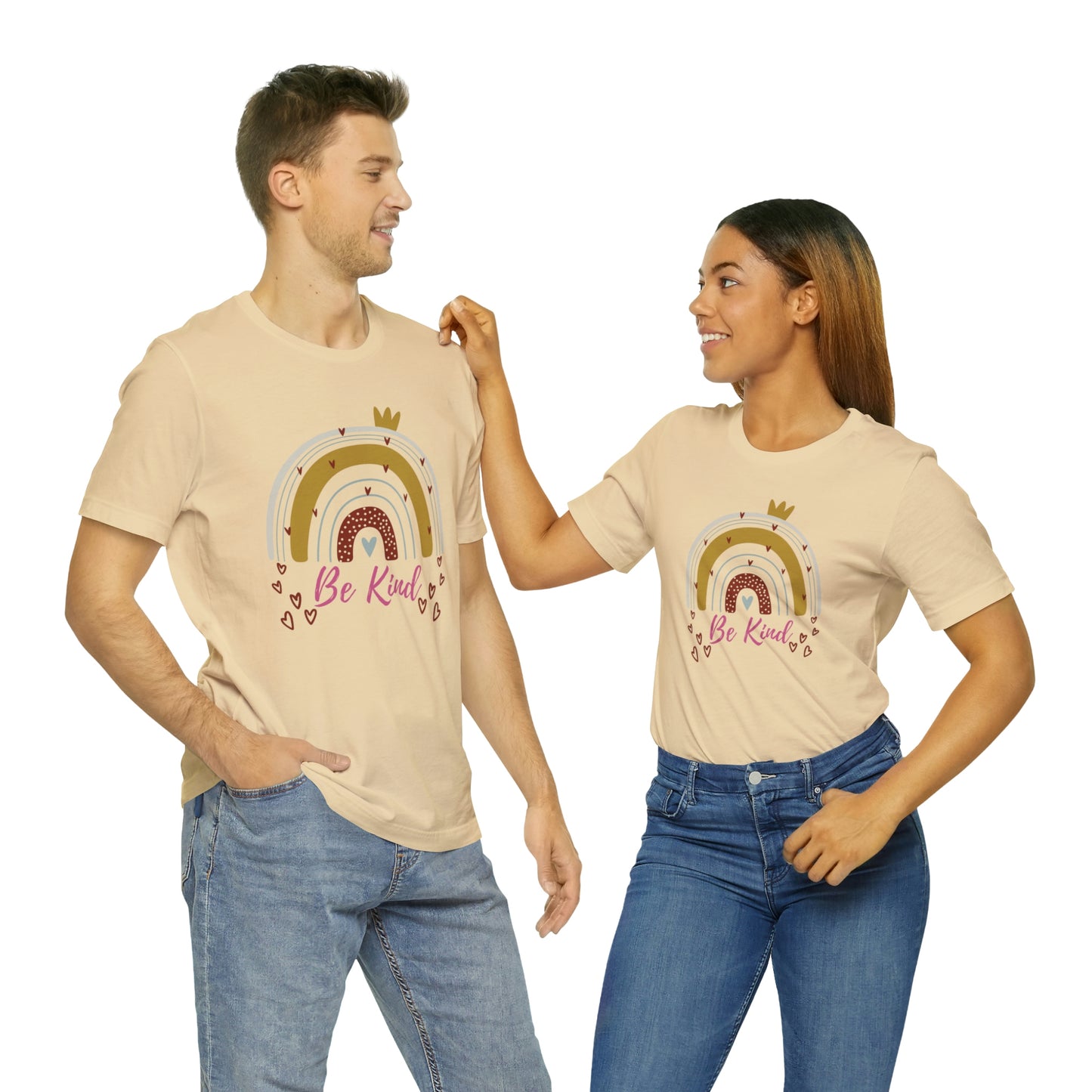 Be Kind Aesthetic Rainbow Unisex Jersey Short Sleeve Tee